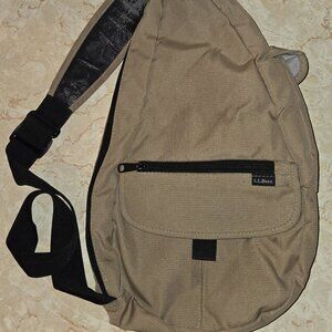 L L Bean Ameribag Healthy Back Bag Sling Tan